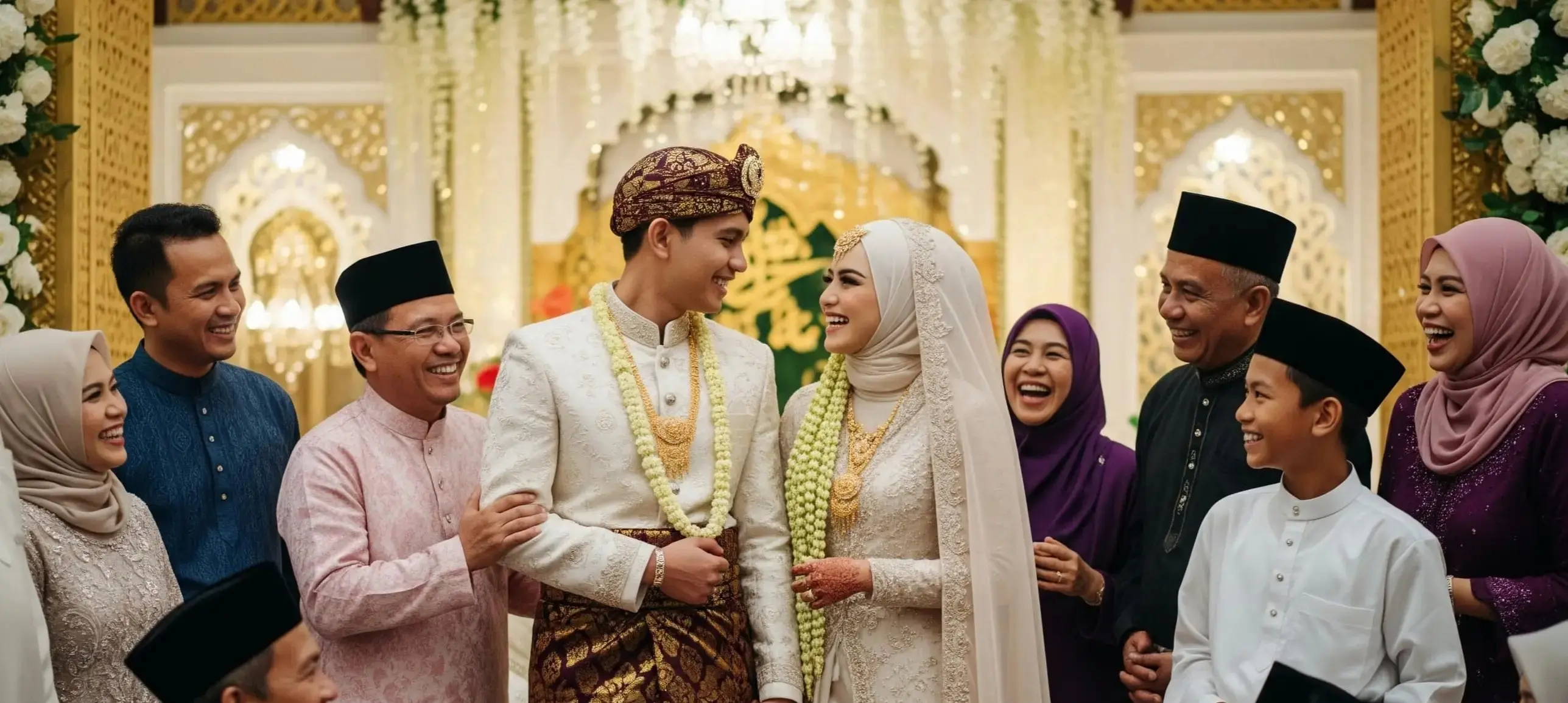 Traditional wedding ceremony with cultural elements